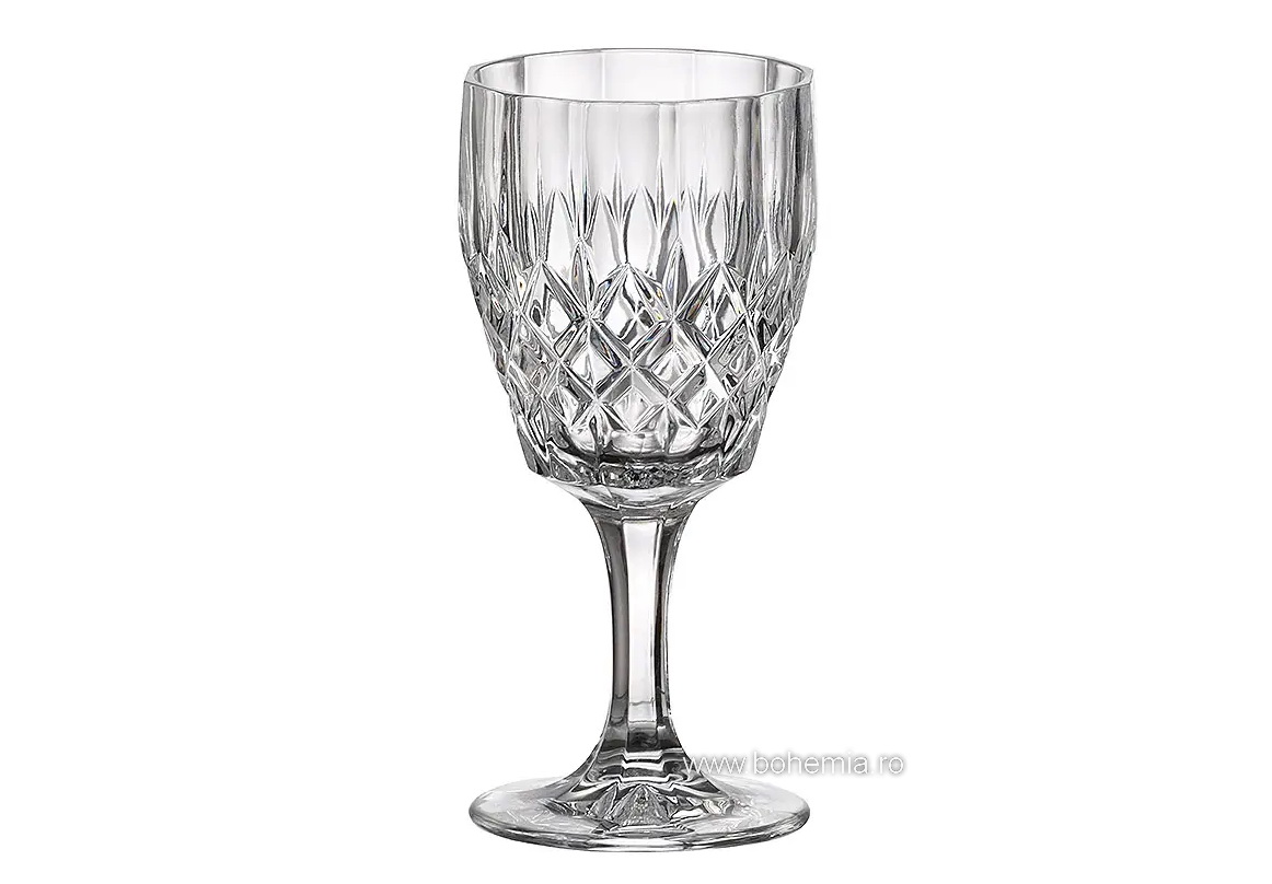 pahare vin cristal Bohemia