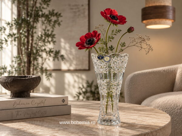 VAZA 20 CM DIN CRISTAL DE BOHEMIA - DARLING THEA