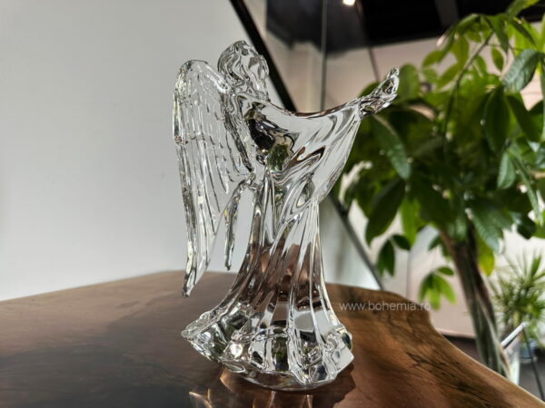 STATUETA INGERUL OCROTITOR 21 CM CRISTAL DE BOHEMIA