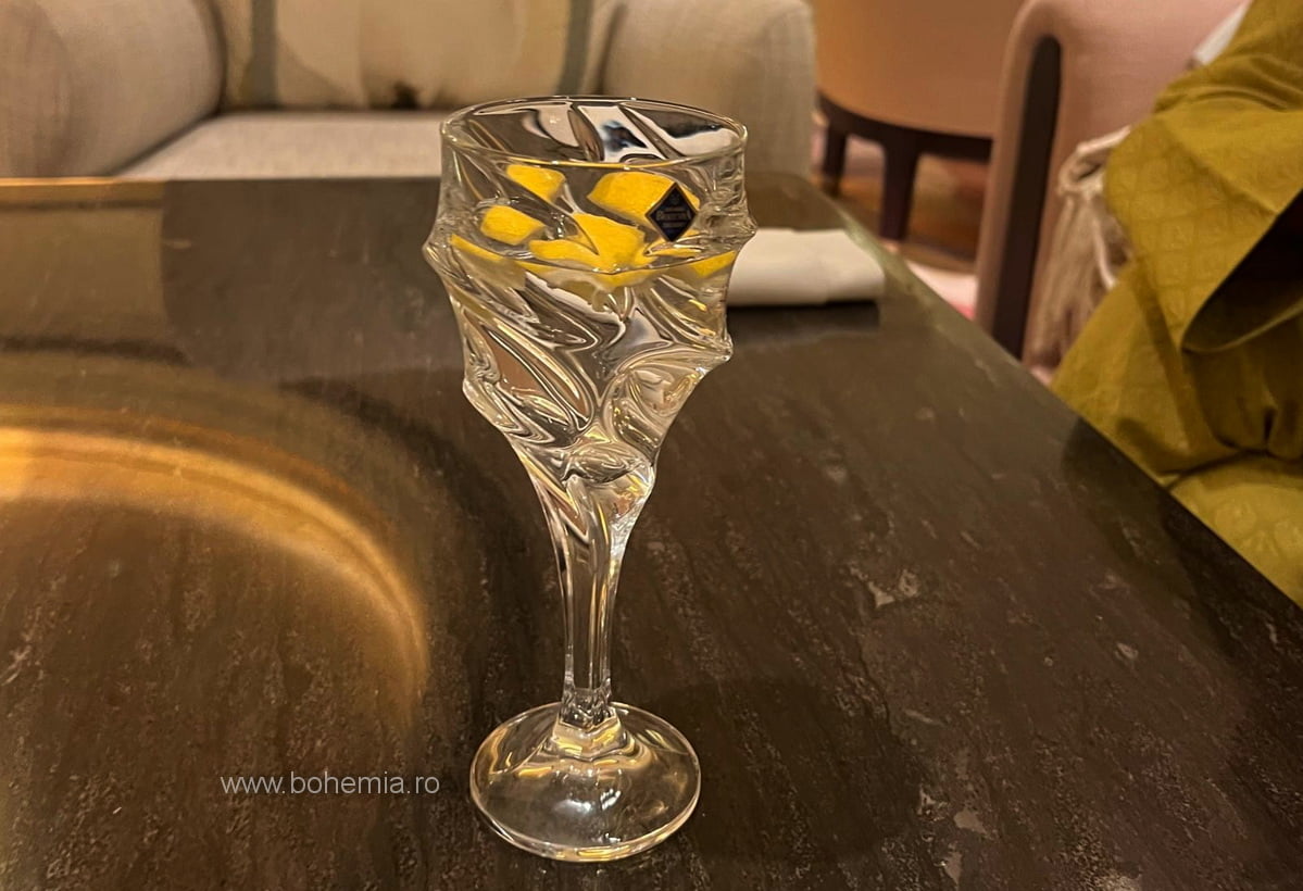 pahare vin cristal Bohemia