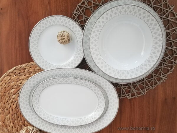 Set farfurii 6 persoane portelan Marie, 20 piese