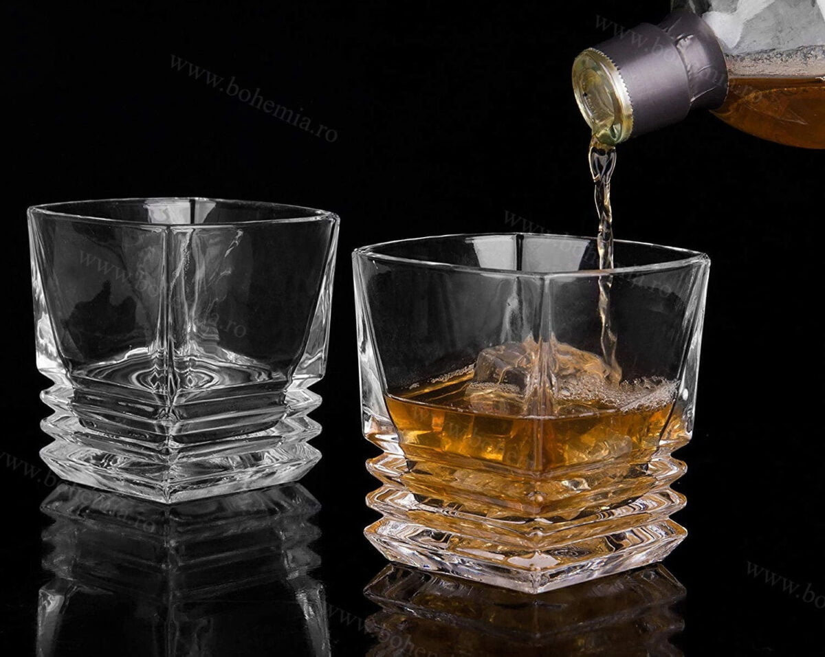 pahare whisky cristal