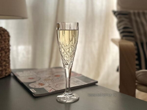PAHARE SAMPANIE 180 ml DIN CRISTAL DE BOHEMIA - COLECTIA SHEFFIELD