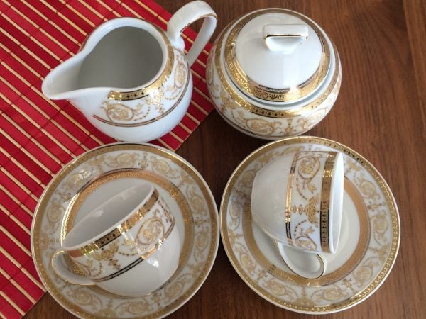 SERVICIU CAFEA ESPRESSO 6 PERSOANE COMPLET- SHARIM GOLD