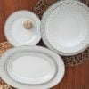 Serviciu de masa portelan Marie, farfurii cu decor Marie