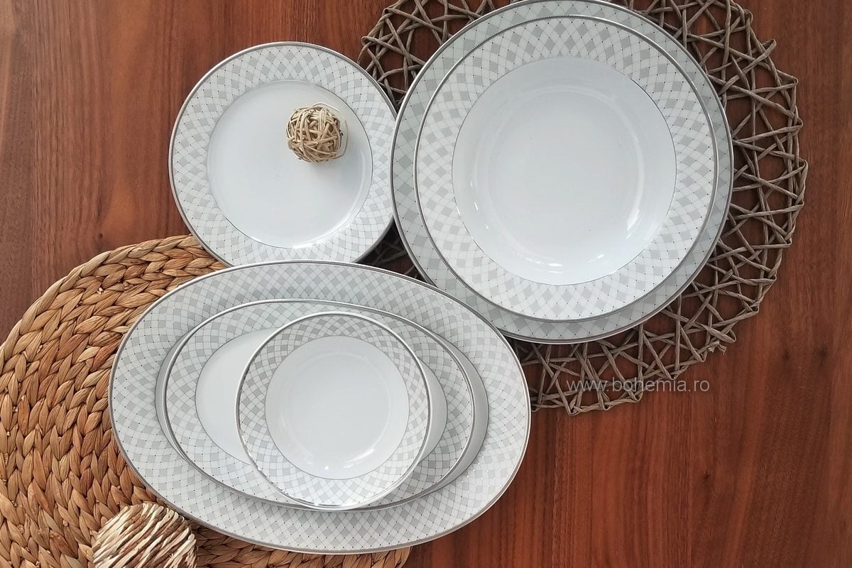 Set vesela 12 persoane portelan Marie, 40 piese