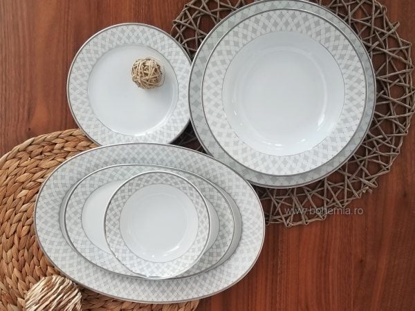 Set vesela 12 persoane portelan Marie, 40 piese