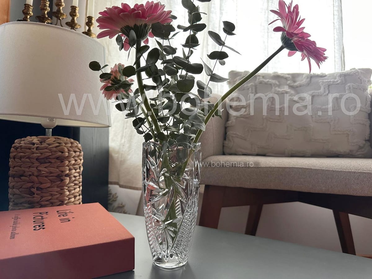 vaza cristal Bohemia