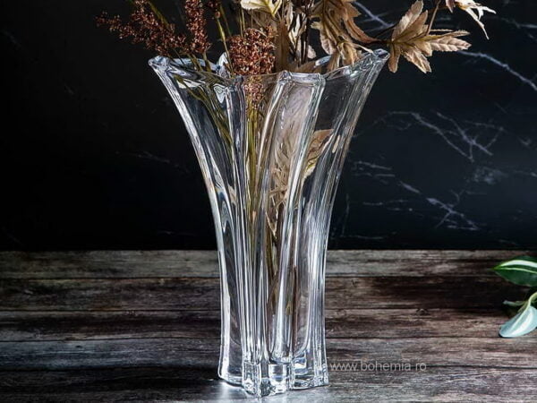 VAZA 28 cm BOHEMIA CRISTALIN - COLECTIA FLORALE