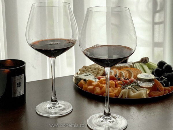 pahare vin cristal Bohemia