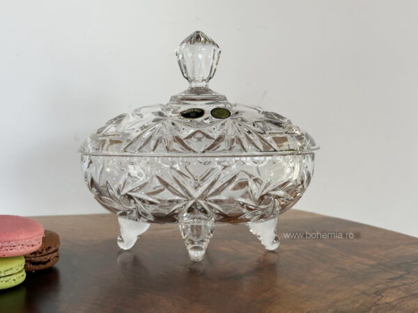 CASETA 19 CM DIN CRISTAL DE BOHEMIA - COLECTIA INGRID