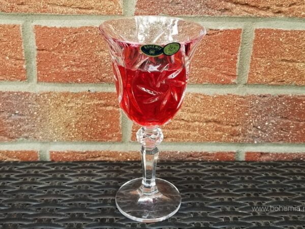 pahare vin cristal Bohemia