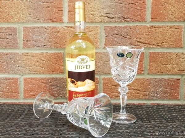 pahare vin cristal Bohemia