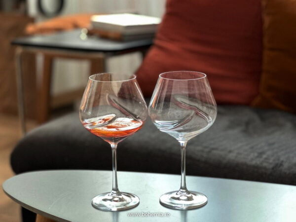 pahare vin cristal Bohemia