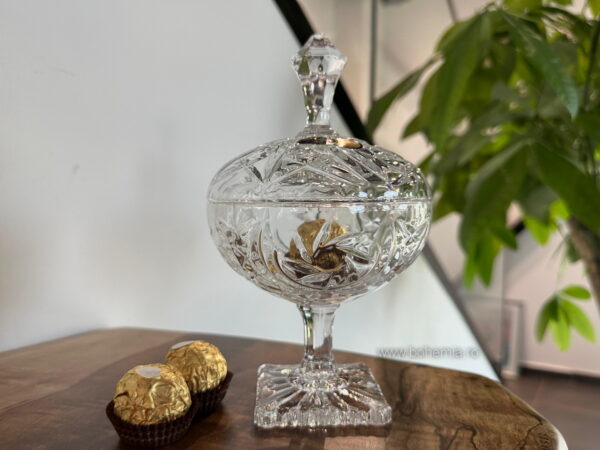 CASETA 19 CM DIN CRISTAL DE BOHEMIA - COLECTIA INGRID
