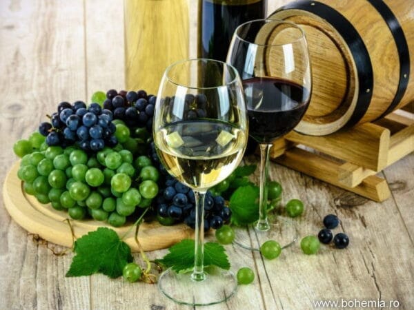 pahare vin cristal Bohemia