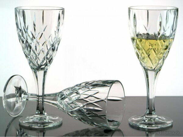 PAHARE VIN ALB 250 ML DIN CRISTAL DE BOHEMIA - COLECTIA BRIXTON