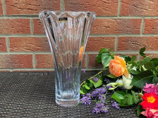 VAZA 28 cm BOHEMIA CRISTALIN - PICADILLY