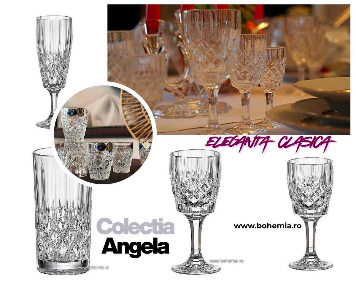 set pahare cristal Bohemia