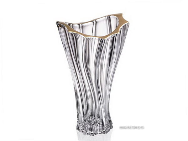 VAZA BOHEMIA CRISTALIN 32 cm - PLANTICA GOLD