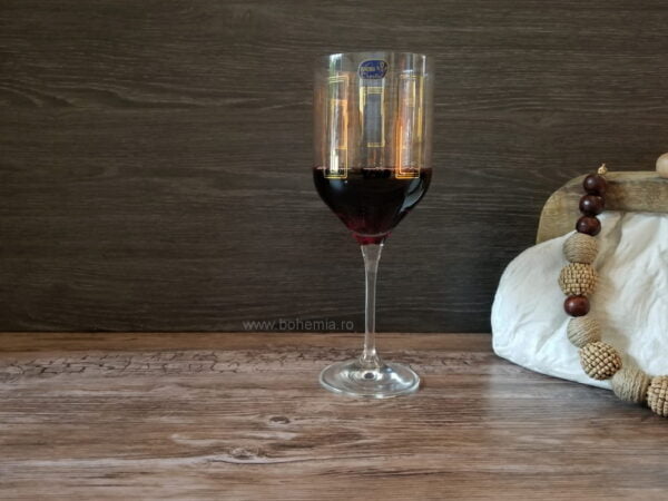 pahare vin cristal Bohemia