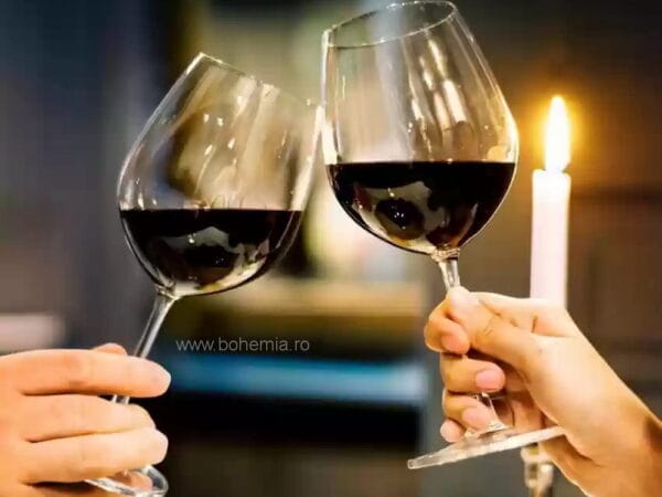 pahare vin cristal Bohemia