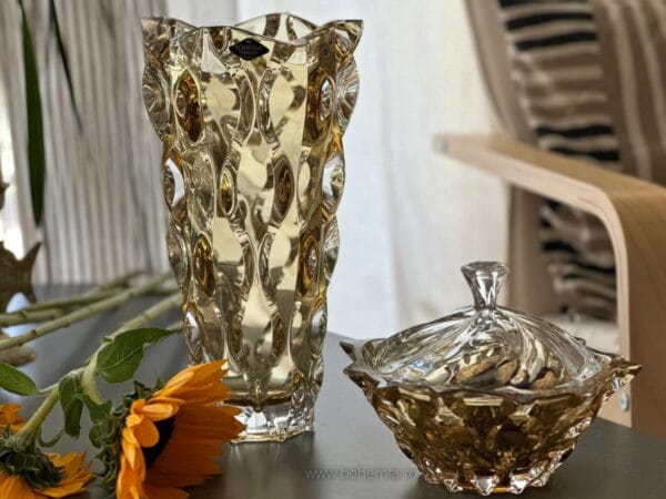 vaza cristal Bohemia