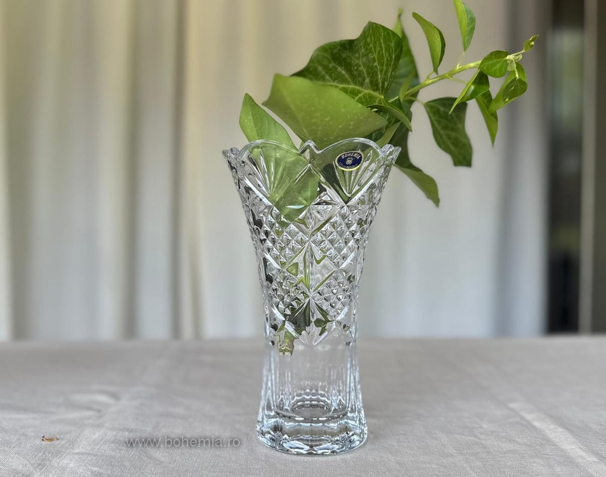 vaza cristal Bohemia