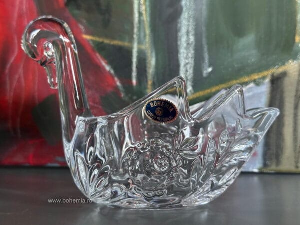 BOL 18 CM CRISTALIN BOHEMIA -LEBADA ROSE