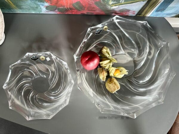 SET TORT 7 PIESE BOHEMIA CRISTALIN- SURF CALYPSO