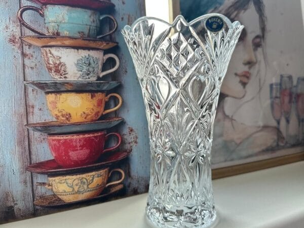vaza cristal Bohemia