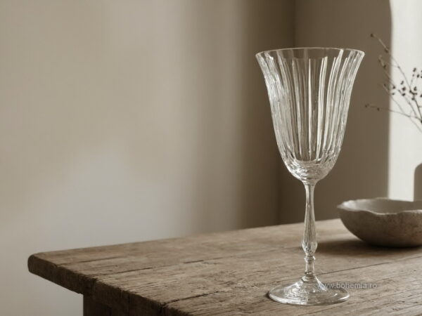 pahare vin cristal Bohemia