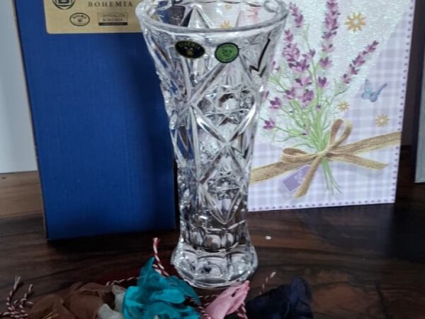 vaza cristal Bohemia