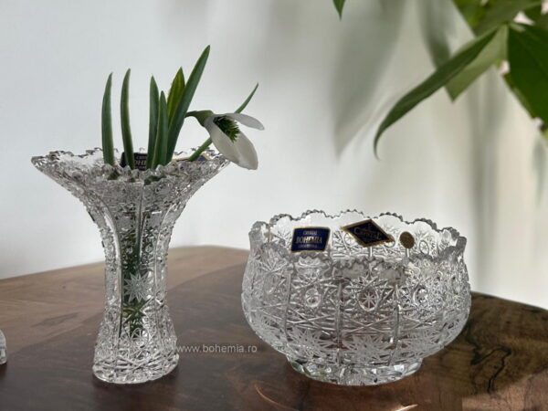 vaza cristal Bohemia