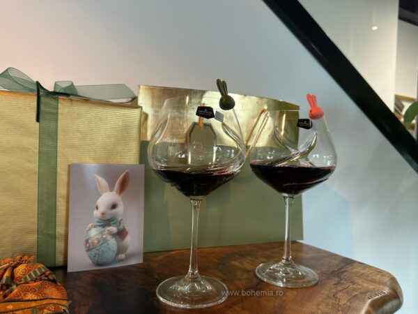 pahare vin cristal Bohemia