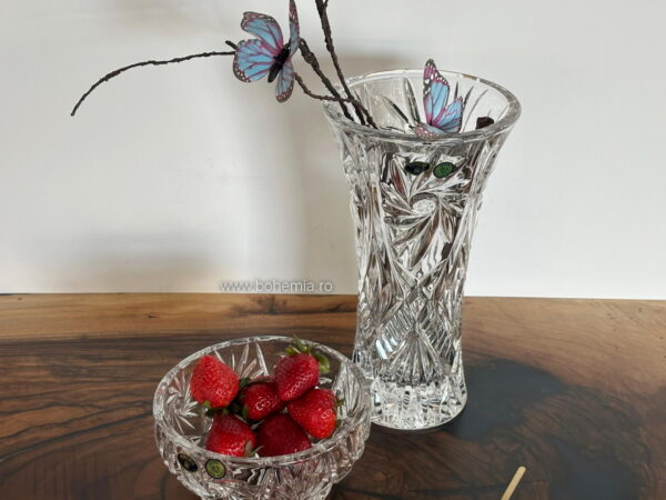 SET VAZA SI FRUCTIERA CRISTAL DE BOHEMIA- INGRID