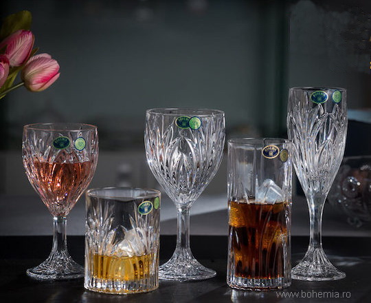 set pahare cristal Bohemia