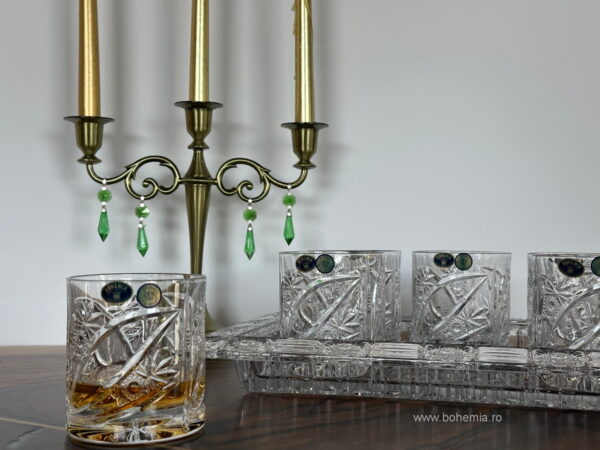 pahare whisky cristal