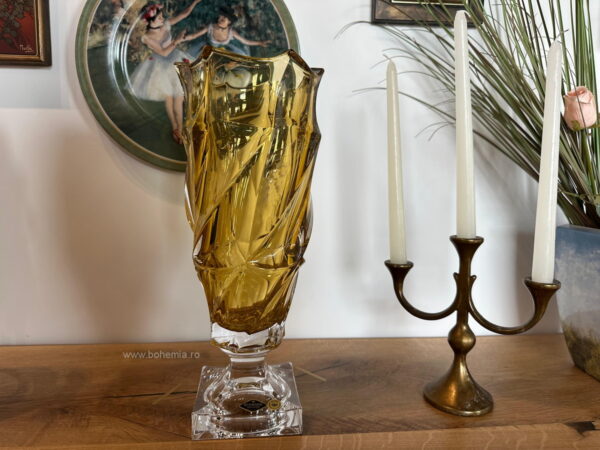 vaza cristal Bohemia
