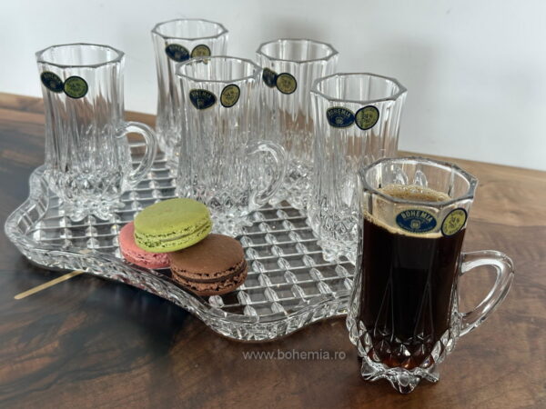cesti cafea cristal Bohemia