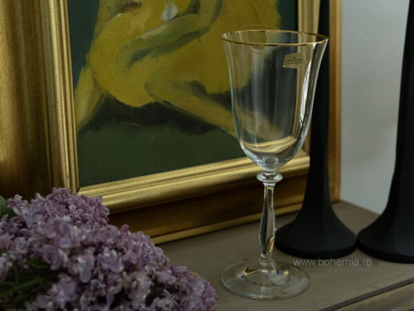 pahare vin cristal Bohemia