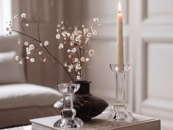 SET 2 SFESNICE DIN CRISTAL DE BOHEMIA - SERENITY