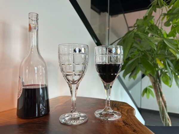 pahare vin cristal Bohemia