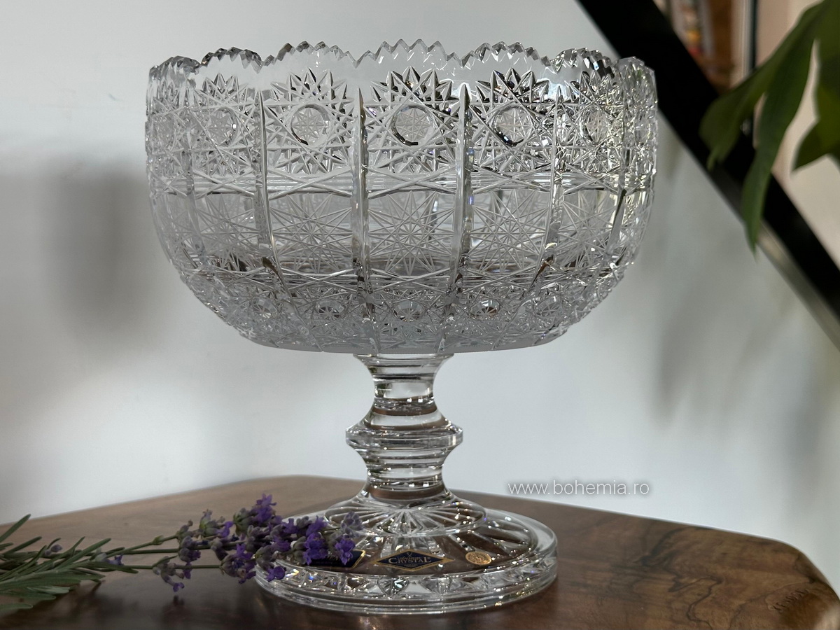 Bol cristal Bohemia Thea PK, 21 cm, lucrat manual