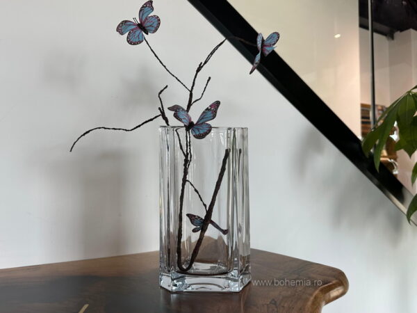 VAZA BOHEMIA CRISTALIN 25 cm - AIRA BAZALT
