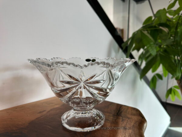 FRUCTIERA 25 CM DIN CRISTAL DE BOHEMIA -MIRABELA